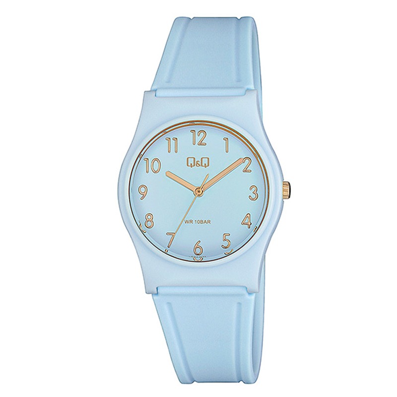 שעון יד אנלוגי כחול לאישה