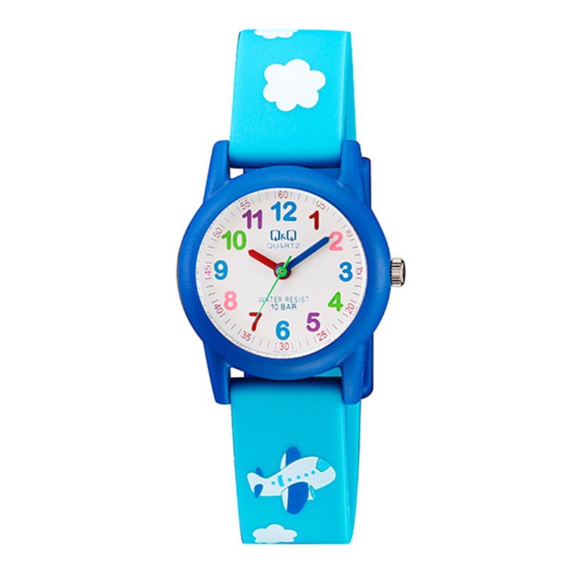 שעון יד כחול מעוצב לילדים עמיד במים