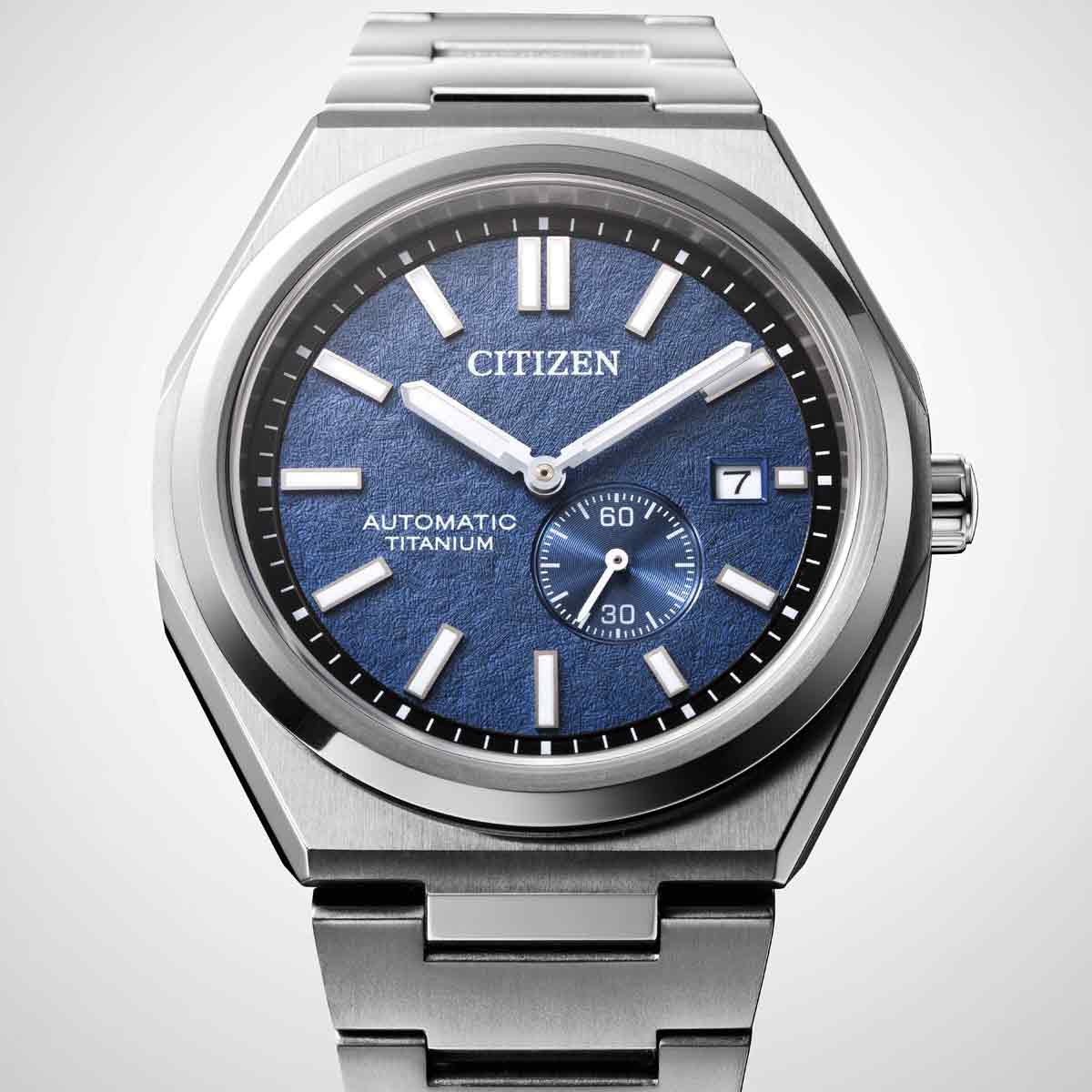 שעון Citizen אוטומטי טיטניום וזכוכית NJ0180-80L
